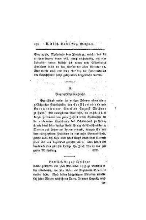 Biographische Nachricht