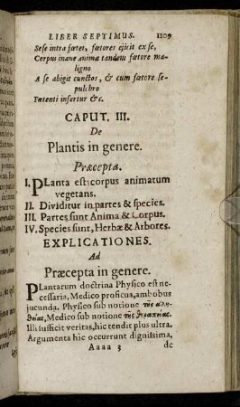 Caput III. De Plantis in genere.