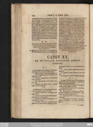 Caput XX. De Potestate Principum Imperii.