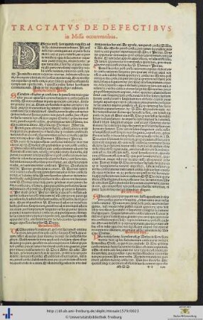 Tractatus de Defectibus.