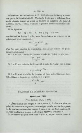 SOLUTIONS DE QUESTIONS PROPOSÉES.
