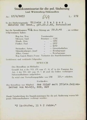 Steiner, Wilhelm