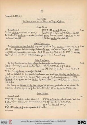 Kapitel III. Der Verbalstamm in den Formen des Tempus [Hieroglyphen]