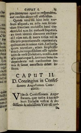 Caput II. D. Conringius in Confessionem Augustanam Committit.