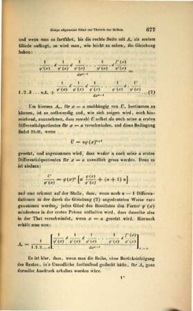 Einige allgemeine Sätze zur Theorie der Reihen : (vorgelegt in der Sitzung vom 18. Mai 1860)