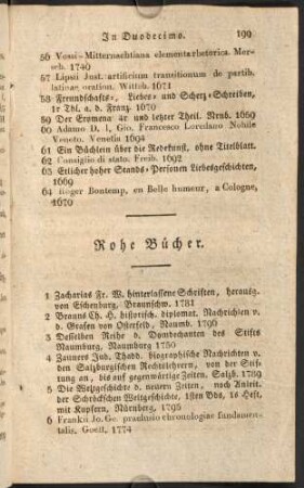 Rohe Bücher.