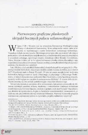 73: Pierwowzory graficzne płaskorzeźb skrzydeł bocznych pałacu wilanowskiego