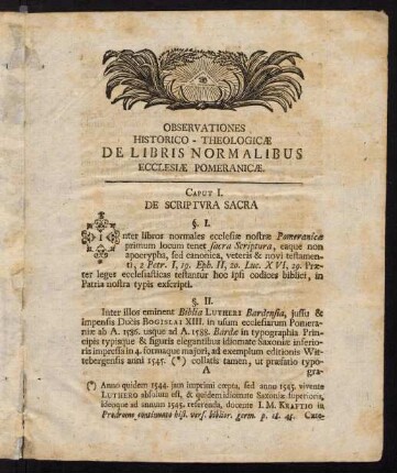 1-12, Caput I. De Scriptvra Sacra.