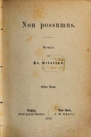Non possumus : Roman, 1