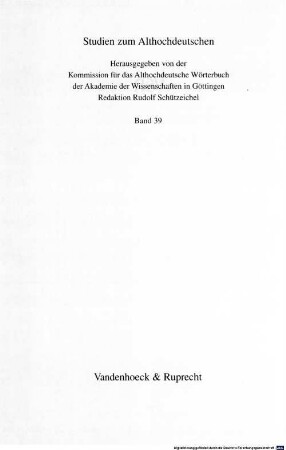 Die älteste Überlieferung von Willirams Kommentar des Hohen Liedes : Edition, Übersetzung, Glossar