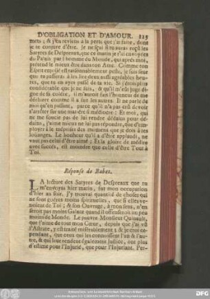 Réponse de Babet.