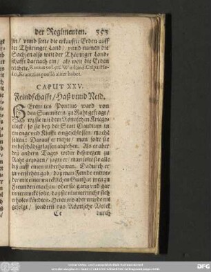 Caput XXV. Feindschafft/ Haß unnd Neid.