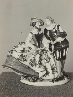 Kavalier mit Dame in spanischer Tracht