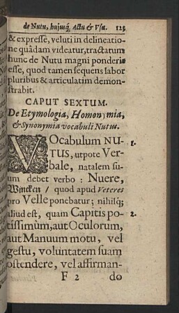 Caput sextum. De Etymologia