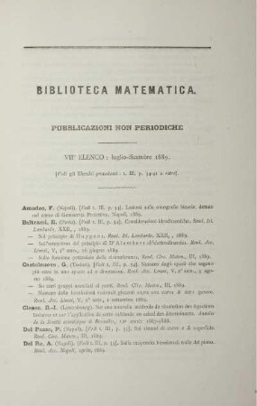 Biblioteca matematica.