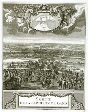 WHK 5 Französisch-Holländischer Krieg von 1672-1678: Abbildung des Auszugs der Garnison aus Gent, 1678
