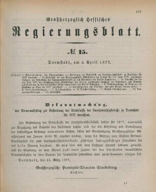 4. April-26. Juni = No. 15-33