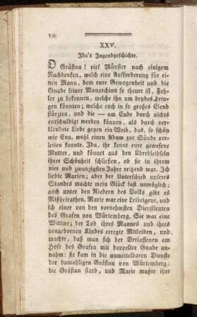 XXV. Ida´s Jugendgeschichte.