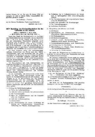 Bestellung von Kreissachbearbeitern für den Luftschutz in den Schulen : [Amtliche Erlasse] ; [Amtlicher Teil]