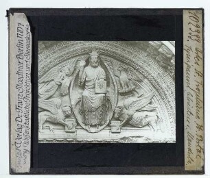 Arles, St. Trophime : Westportal, Tympanon, Christus in der Mandorla