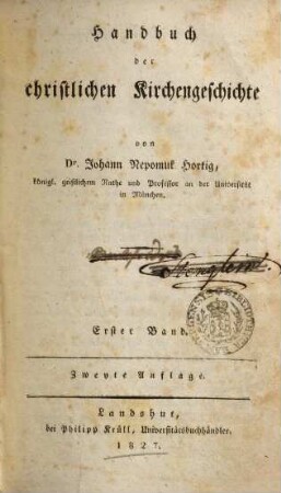 Handbuch der christlichen Kirchengeschichte, 1