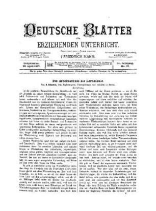 Die Arbeitsschule als Lernschule : (Fortsetzung)