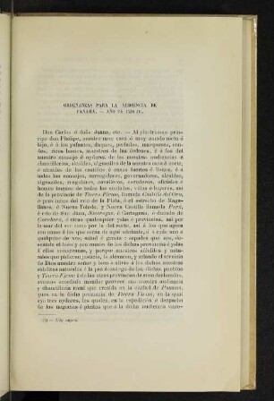 Ordenanzas para la audiencia de Panamá. - Año de 1538 (1).