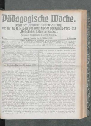 ¬Der¬ Ministerial-Erlaß vom 31. Januar 1908