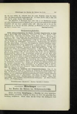 Mitteilungen des Bundes für Reform des Religionsunterrichts