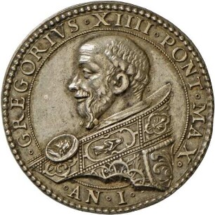 Medaille von Niccolo Bonis auf Papst Gregor XIV., 1591