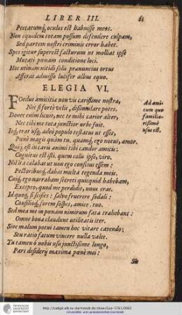 Elegia VI.