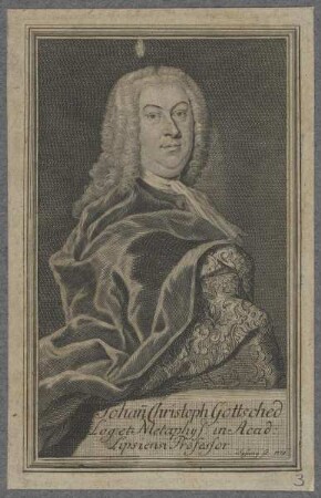 Bildnis des Johann Christoph Gottsched