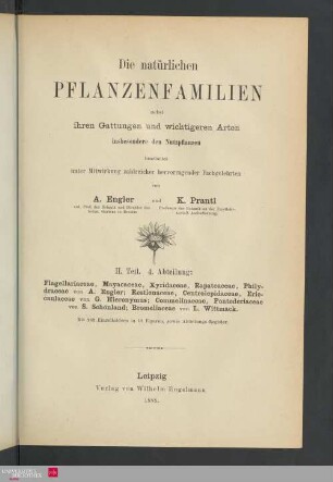Teil 2 : Abteilung 4: Bromeliaceae ...