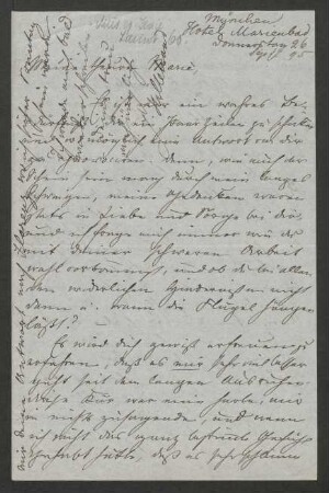 Brief an Marie von Bülow : 26.09.1895