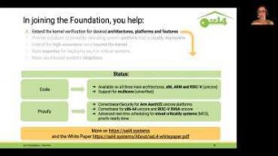 The seL4 Foundation: What it is and why you should get involved