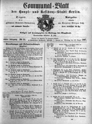 1867,34: No. 34, 25. August 1867