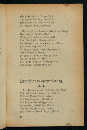 17-34, Deutschlands erster Seesieg - Wir Barbaren