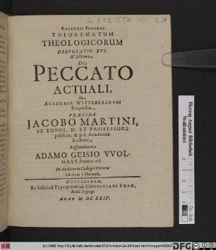 De Peccato Actuali