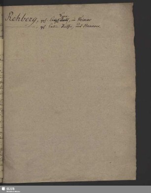 Nr. 16-37. Rehberg, August Wilhelm