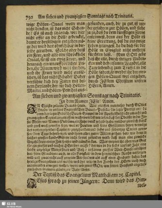 Am sieben und zwantzigsten Sonntage nach Trinitatis