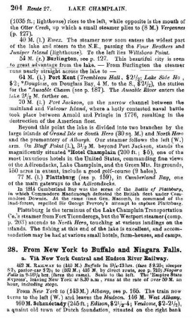 Viâ New York Central and Hudson River Railway