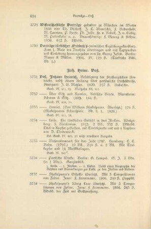 Joh. Heinr. Voß (Nr. 5731 - 5753)