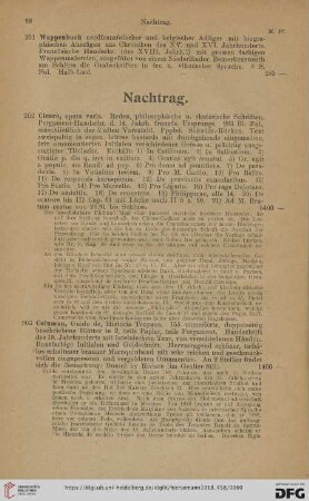 Nachtrag (Nr. 202 - 214)