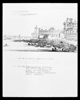 Paris, Louvre, Seinequai mit der petite Galérie