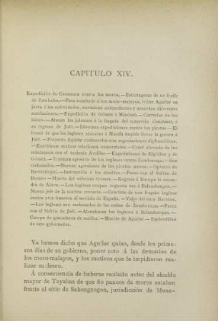 Capítulo XIV. Expedición de Casamara contra los moros. - ...