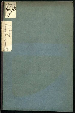 Beitrag zur Geschichte des Schlosses Homburg (Hohenburg) a.M.