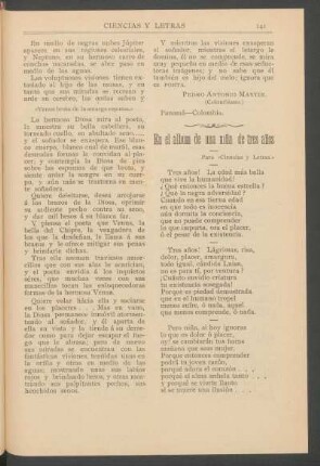 En el álbum de una niña de tres años