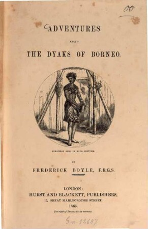 Adventures among the Dyaks of Borneo