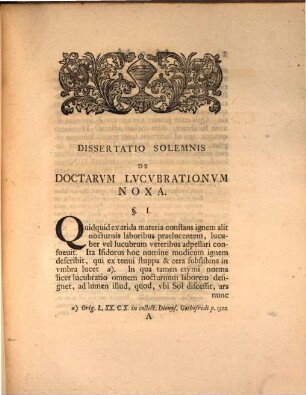 Diss. med. sol. de doctarum lucubrationum noxis