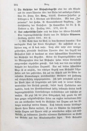304-309 [Rezension] Renz, Franz Seraph, Altertum und Mittelalter